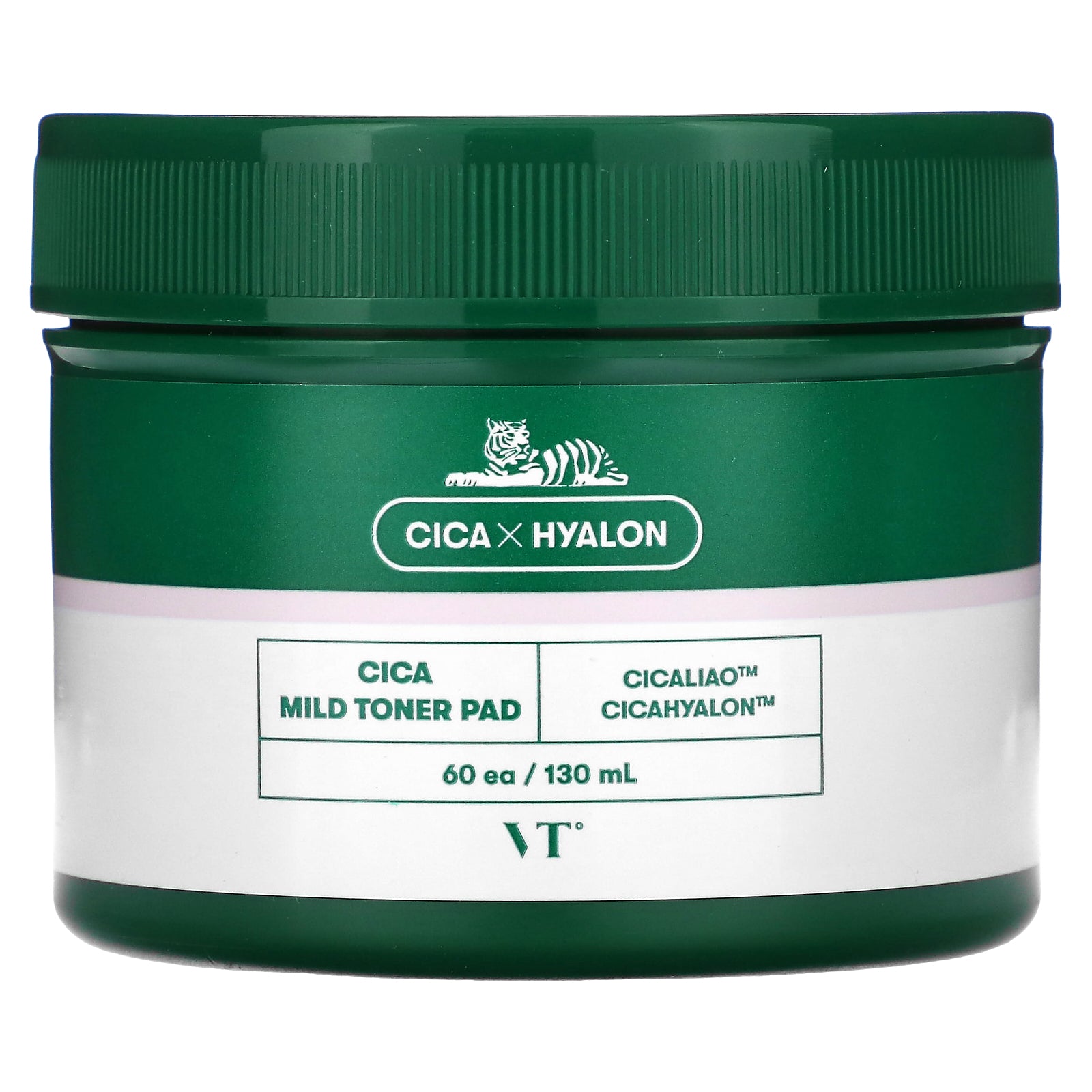 Foto 4 pulgar | Almohadilla De Tóner Vt Cosmetics Cica Mild 60 Pastillas 130 Ml - Venta Internacional.