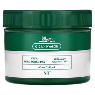 Foto 3 | Almohadilla De Tóner Vt Cosmetics Cica Mild 60 Pastillas 130 Ml - Venta Internacional.