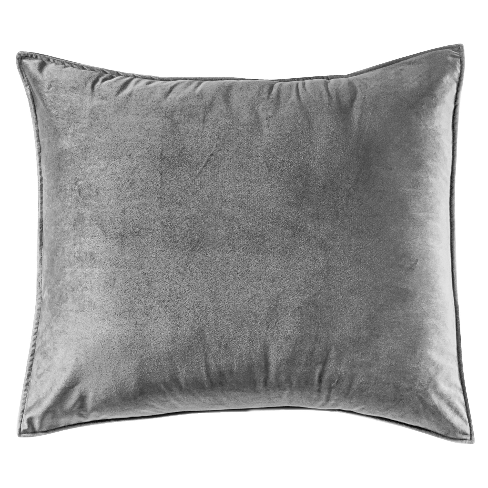 Foto 2 pulgar | Funda De Almohada Vianney Europea Velvet Gris.