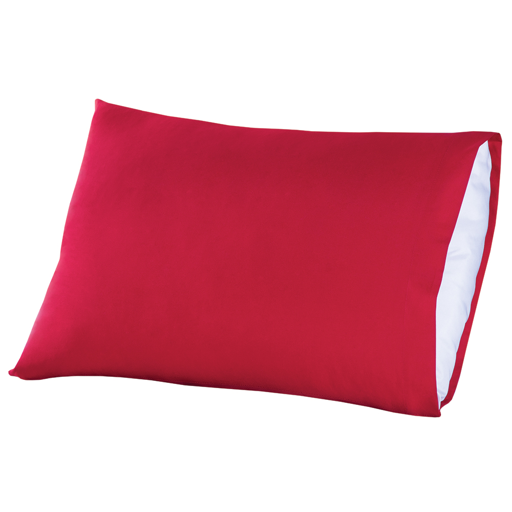 Foto 2 pulgar | Par de Fundas Almohada Concord Esencial Estándar Rojo