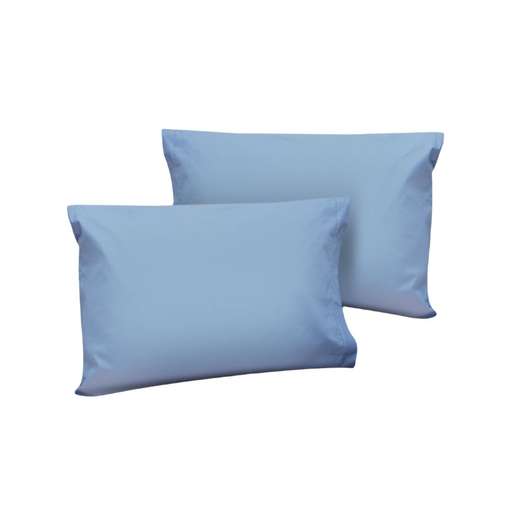 Foto 1 | Par de Fundas de Almohada Rebeca Algodón Confort 300 color Azul