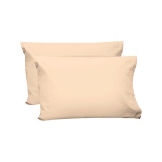 Foto 1 | Par De Fundas De Almohada Rebeca Algodón Percal 200 Beige Estándar