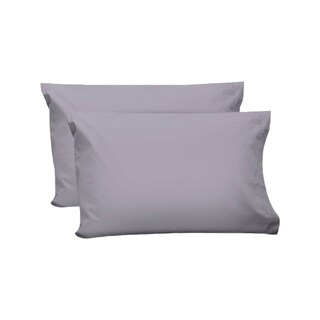 Foto 1 | Par de Fundas de Almohada Rebeca color Gris Algodón Percal 200 Oxford Estándar