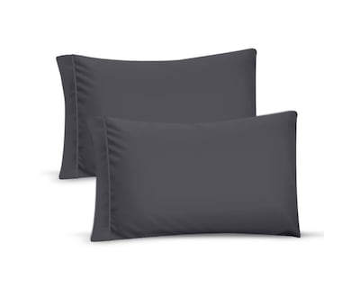 Foto 1 | Par de Fundas de Almohada Rebeca Microfibra Koala color Gris Oxford Estándar