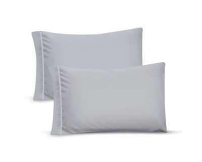 Foto 1 | Par de Fundas de Almohada Rebeca Microfibra Koala color Gris Perla Estándar