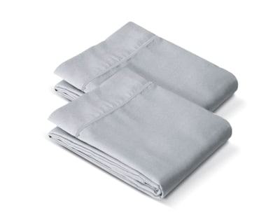 Foto 2 | Par de Fundas de Almohada Rebeca Microfibra Koala color Gris Perla Estándar