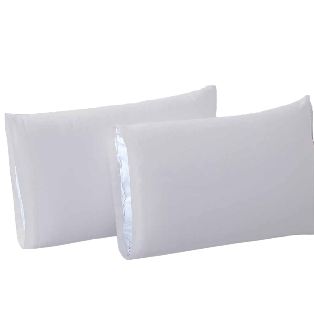 Fundas para Almohada Concord Microfibra Estándar Gris 2 Piezas