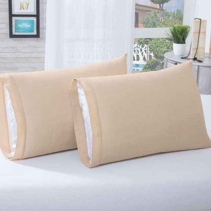 Foto 2 | Funda para Almohada Concord Estándar Microfibra Beige 2 Piezas