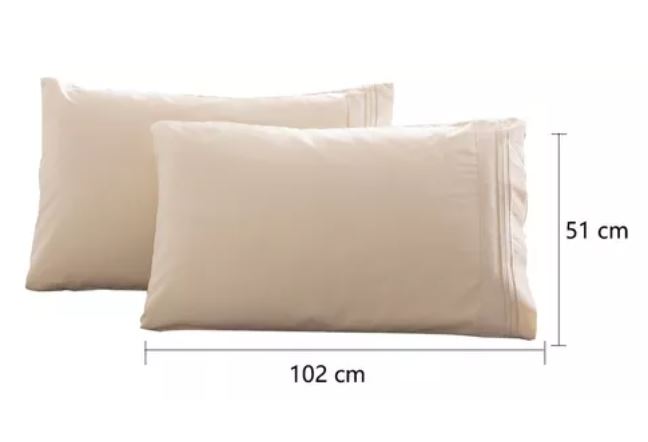 Foto 3 pulgar | 2 Fundas De Almohada King Size, Beige