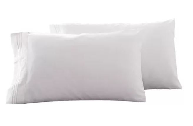 Foto 1 | 2 Fundas De Almohada King Size, Blanco