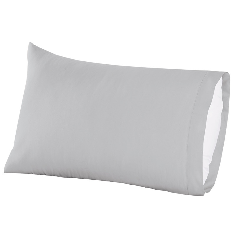 Fundas de Almohada Concord Esencial Light Colchas Grises 1 Par