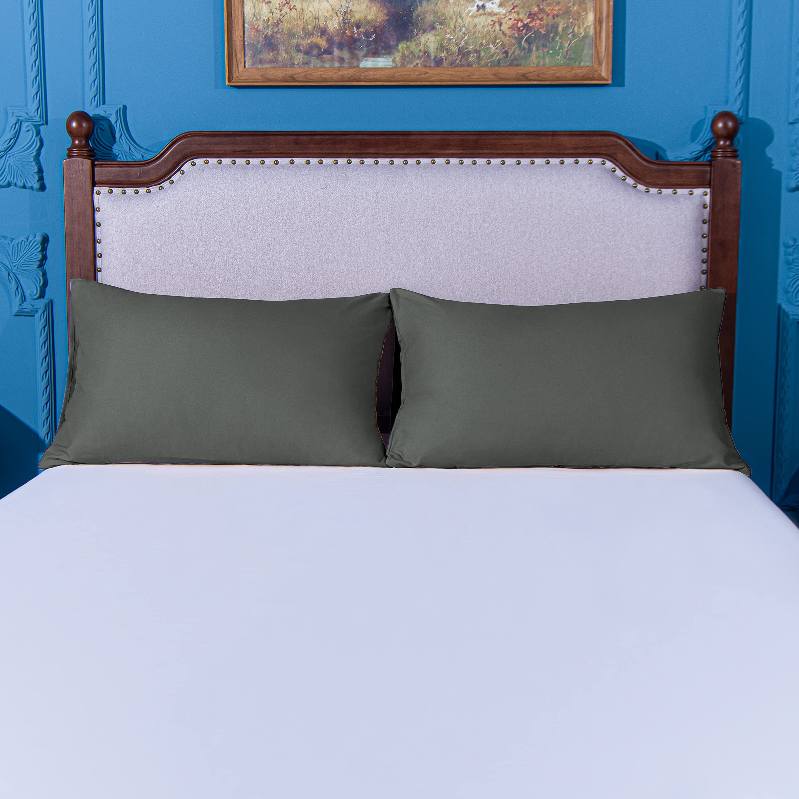 Foto 4 | Juego De Fundas De Almohada Ntbay Queen Size 4, Paquete De 20 X 30 Pulgadas, Gris Oscuro - Venta Internacional.