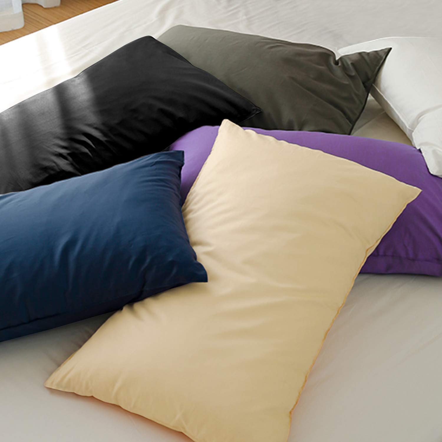Foto 5 pulgar | Fundas De Almohada Flxxie Microfiber Queen De 20 X 30 Cm, Color Negro (paquete De 2) - Venta Internacional.