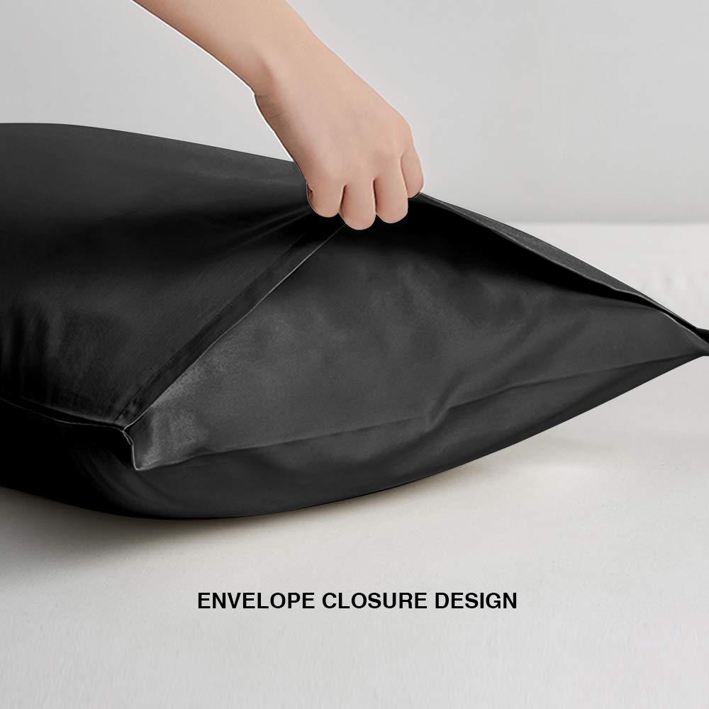Foto 6 pulgar | Fundas De Almohada Flxxie Microfiber Queen De 20 X 30 Cm, Color Negro (paquete De 2) - Venta Internacional.