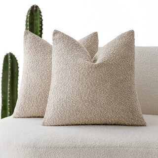 Foto 1 | Funda De Almohada Foindtower Textured Boucle Oatmeal, 45 X 45 Cm (2-p) - Venta Internacional.