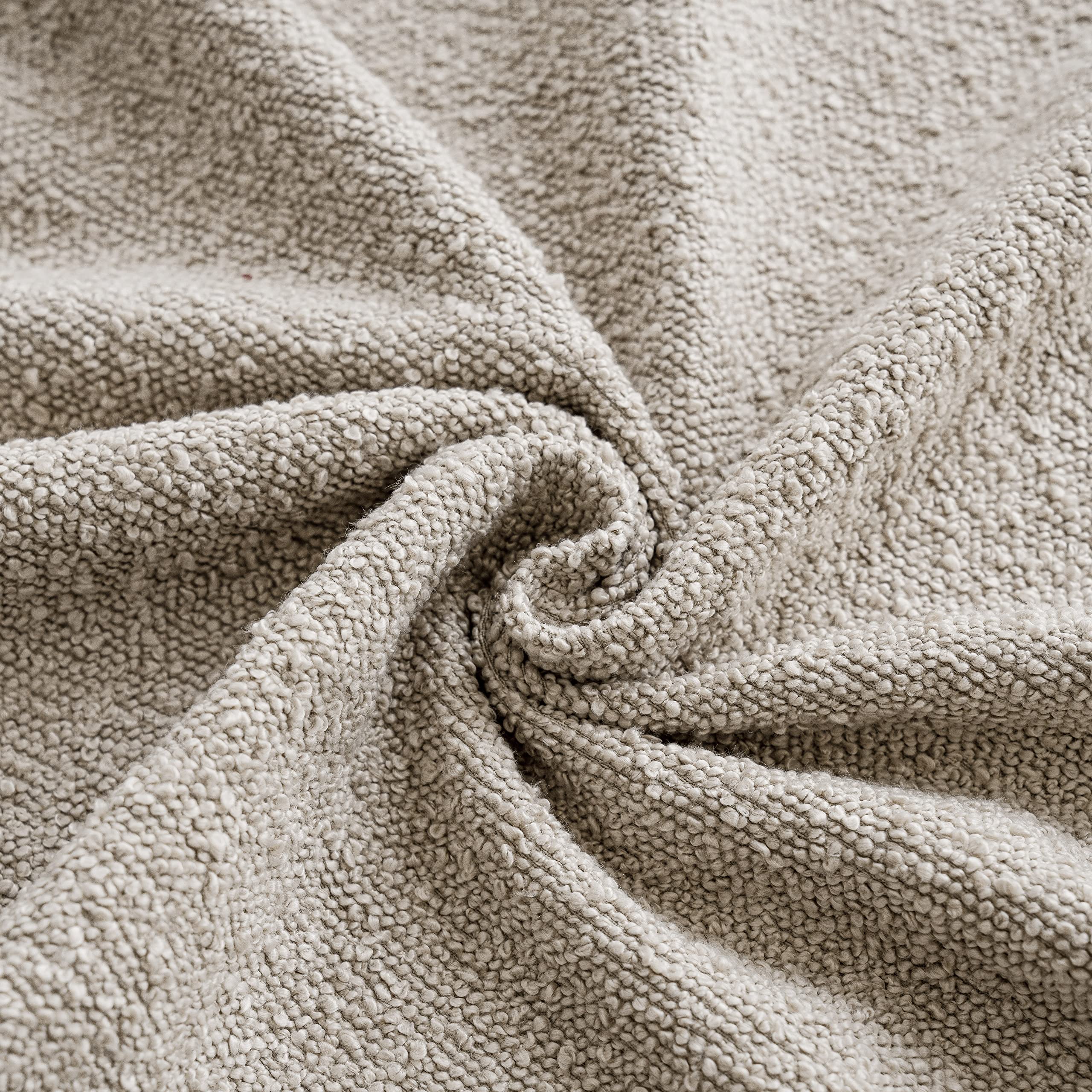 Foto 4 pulgar | Funda De Almohada Foindtower Textured Boucle Oatmeal, 45 X 45 Cm (2-p) - Venta Internacional.