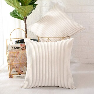 Foto 2 | Funda De Almohada Mernette Decorativa De Pana, 45 X 45 Cm (paquete De 2) - Venta Internacional.