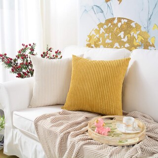 Foto 5 | Funda De Almohada Mernette Decorativa De Pana, 45 X 45 Cm (paquete De 2) - Venta Internacional.