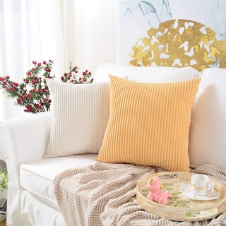 Foto 6 | Funda De Almohada Mernette Decorativa De Pana, 45 X 45 Cm (paquete De 2) - Venta Internacional.