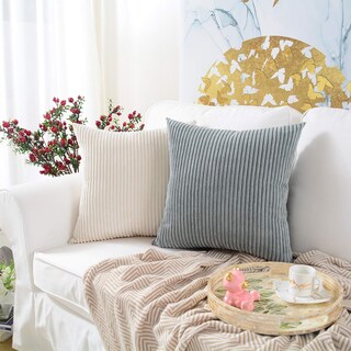 Foto 7 | Funda De Almohada Mernette Decorativa De Pana, 45 X 45 Cm (paquete De 2) - Venta Internacional.