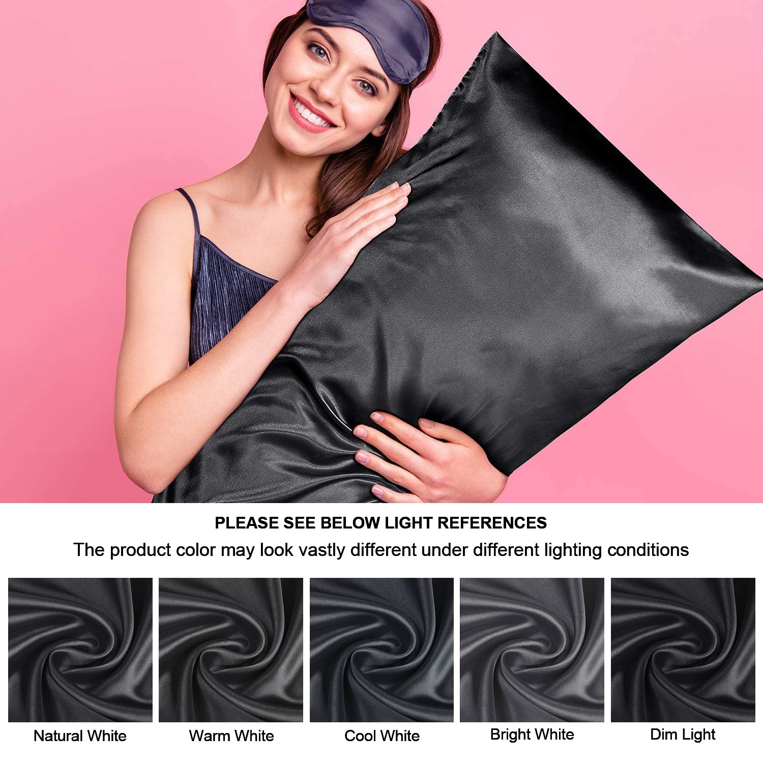 Foto 7 pulgar | Funda De Almohada Corporal Bedelite Satin Silk 100% Poliéster - Venta Internacional.