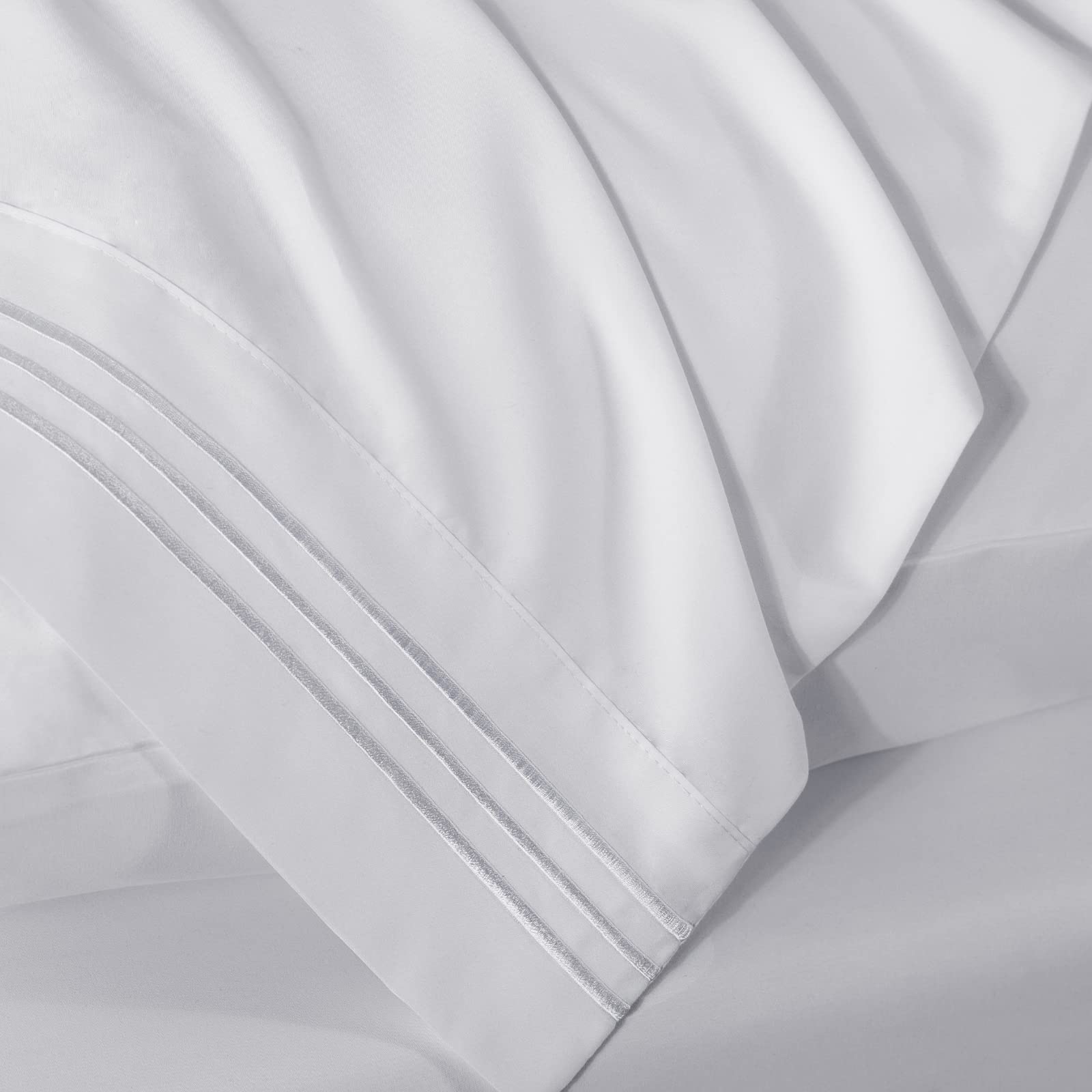Foto 5 pulgar | Fundas De Almohada Cozylux Serie 1800 De Microfibra Queen White X2 - Venta Internacional.