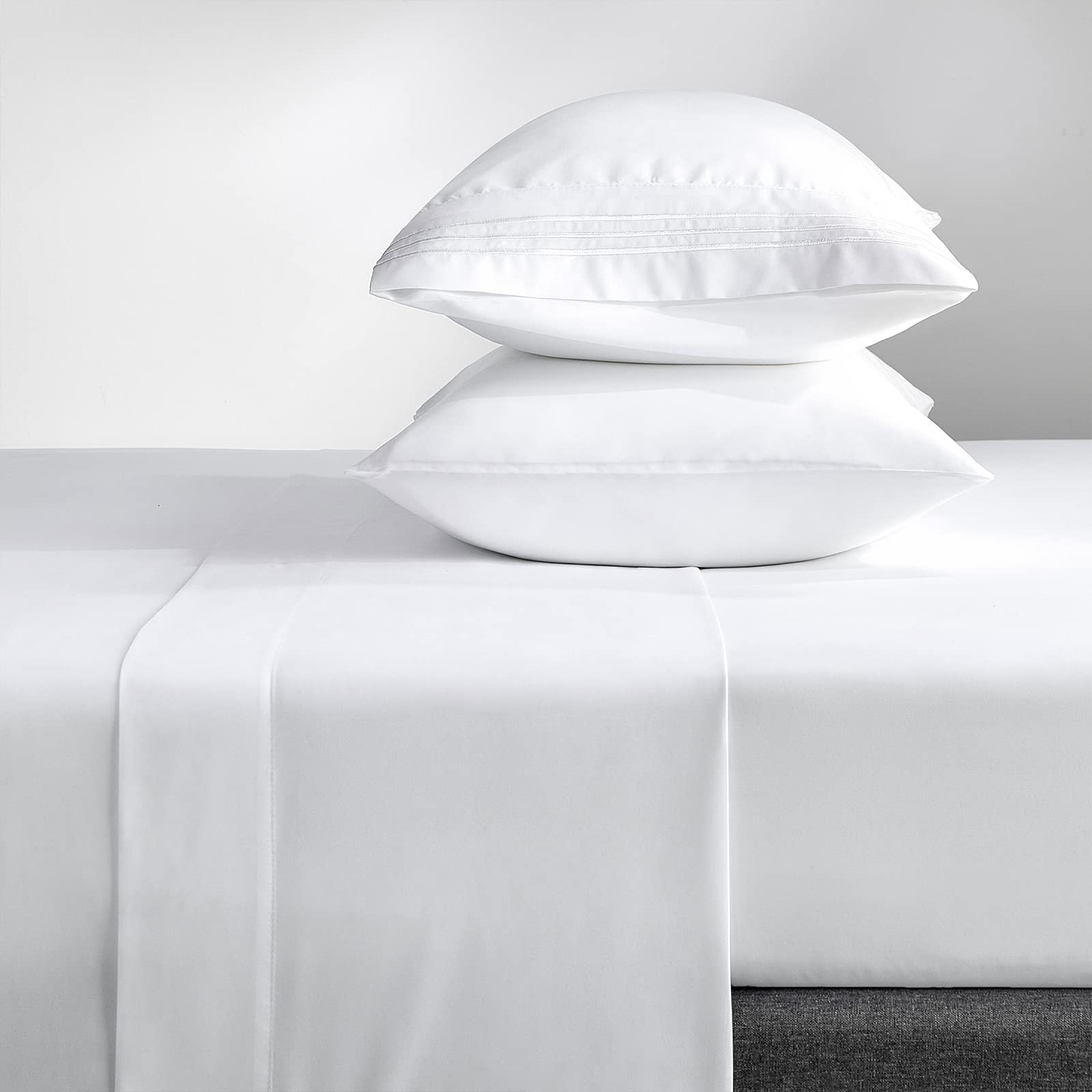 Foto 6 pulgar | Fundas De Almohada Cozylux Serie 1800 De Microfibra Queen White X2 - Venta Internacional.
