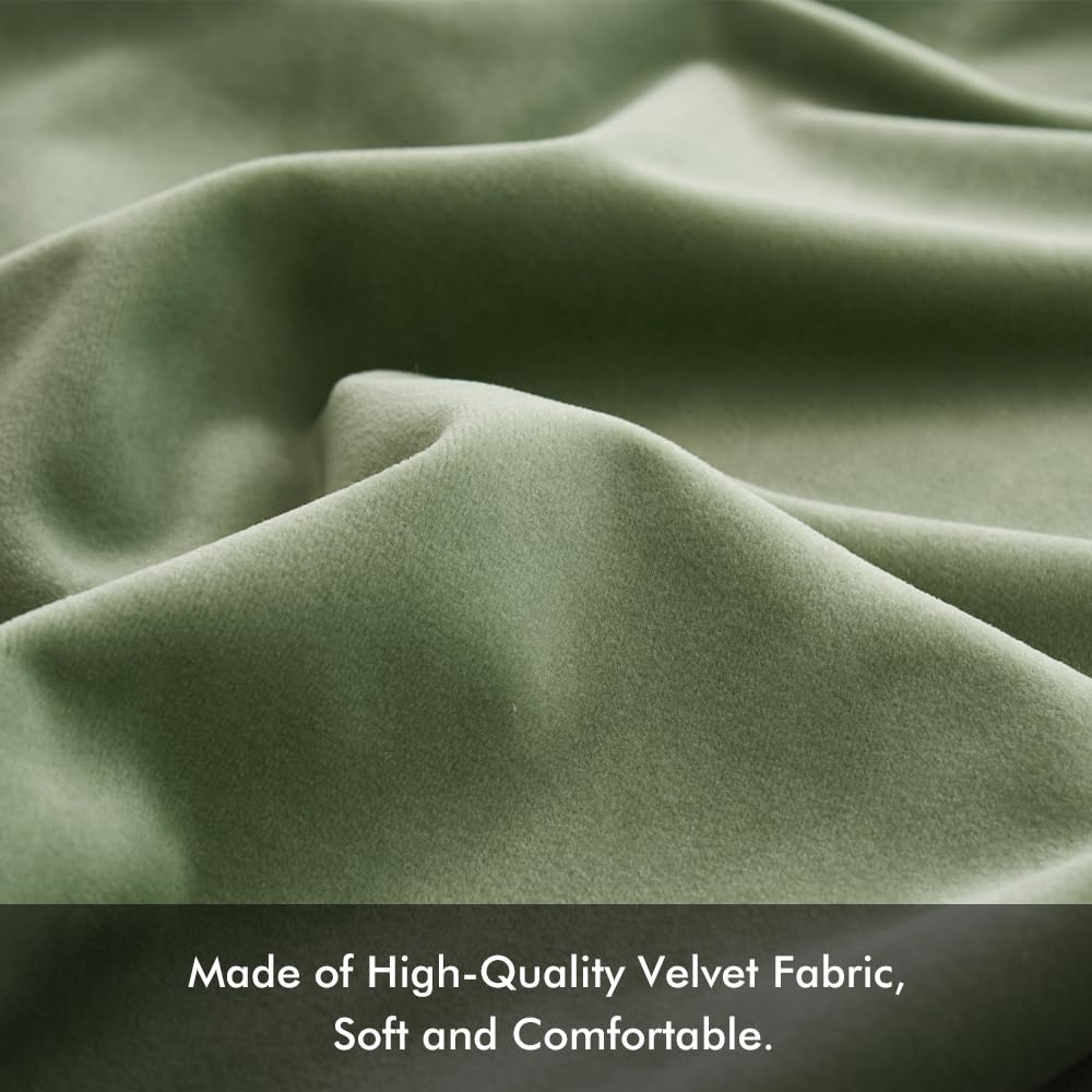 Foto 3 pulgar | Fundas De Almohada Miulee De Terciopelo Verde Salvia De 45 X 45 Cm, Paquete De 2 - Venta Internacional.