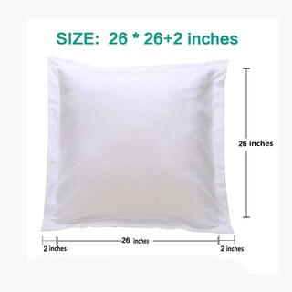 Foto 4 | Funda De Almohada Ntbay De Microfibra Cepillada, 66 X 66 Cm, Color Blanco, 2 Unidades - Venta Internacional.