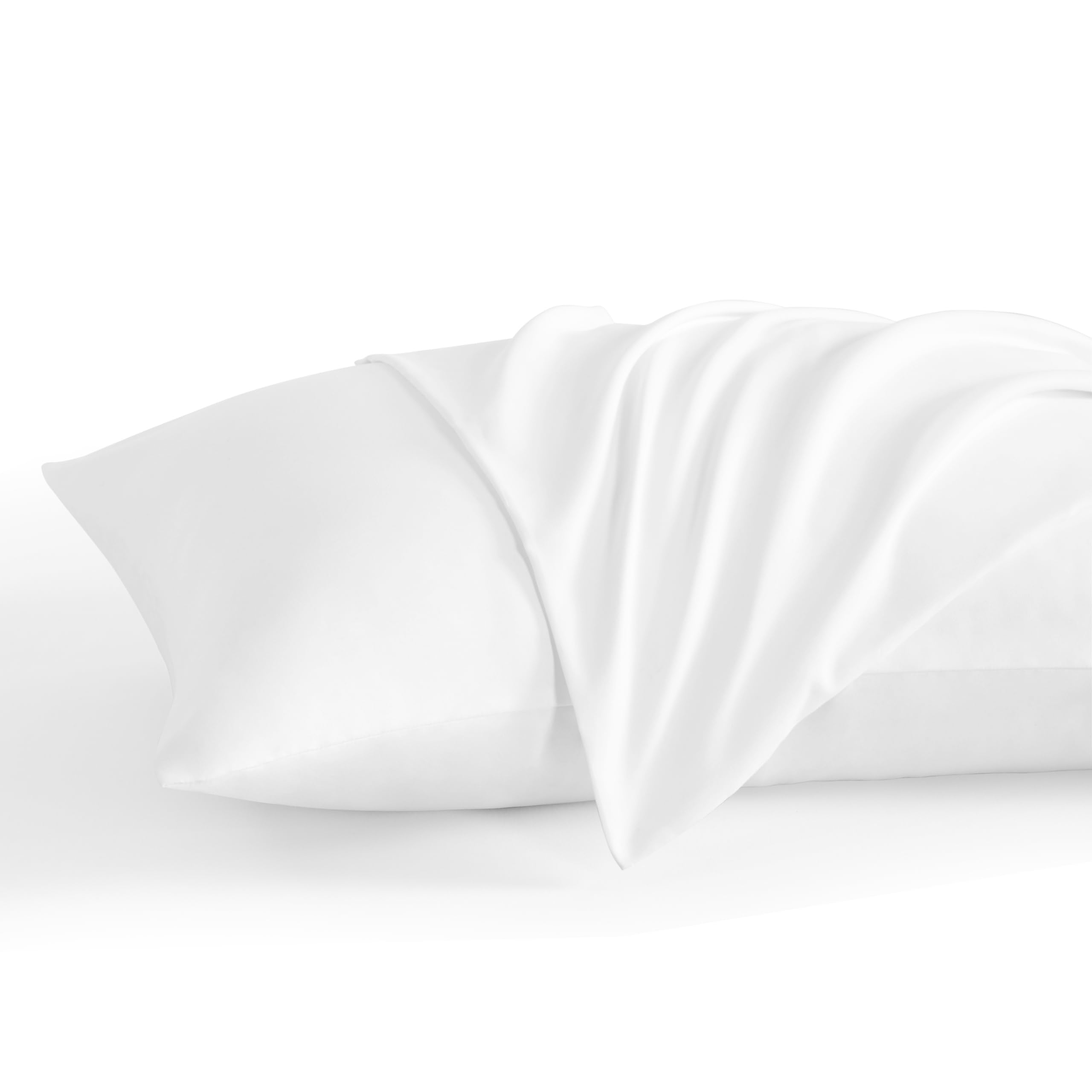 Fundas De Almohada Ntbay De Microfibra Cepillada, 20 X 26 Cm, Color Blanco (paquete De 2) - Venta Internacional.