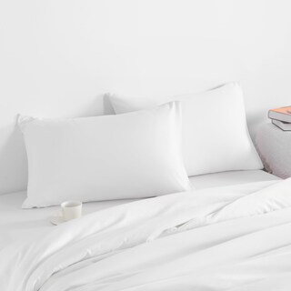 Foto 2 | Fundas De Almohada Ntbay De Microfibra Cepillada, 20 X 26 Cm, Color Blanco (paquete De 2) - Venta Internacional.