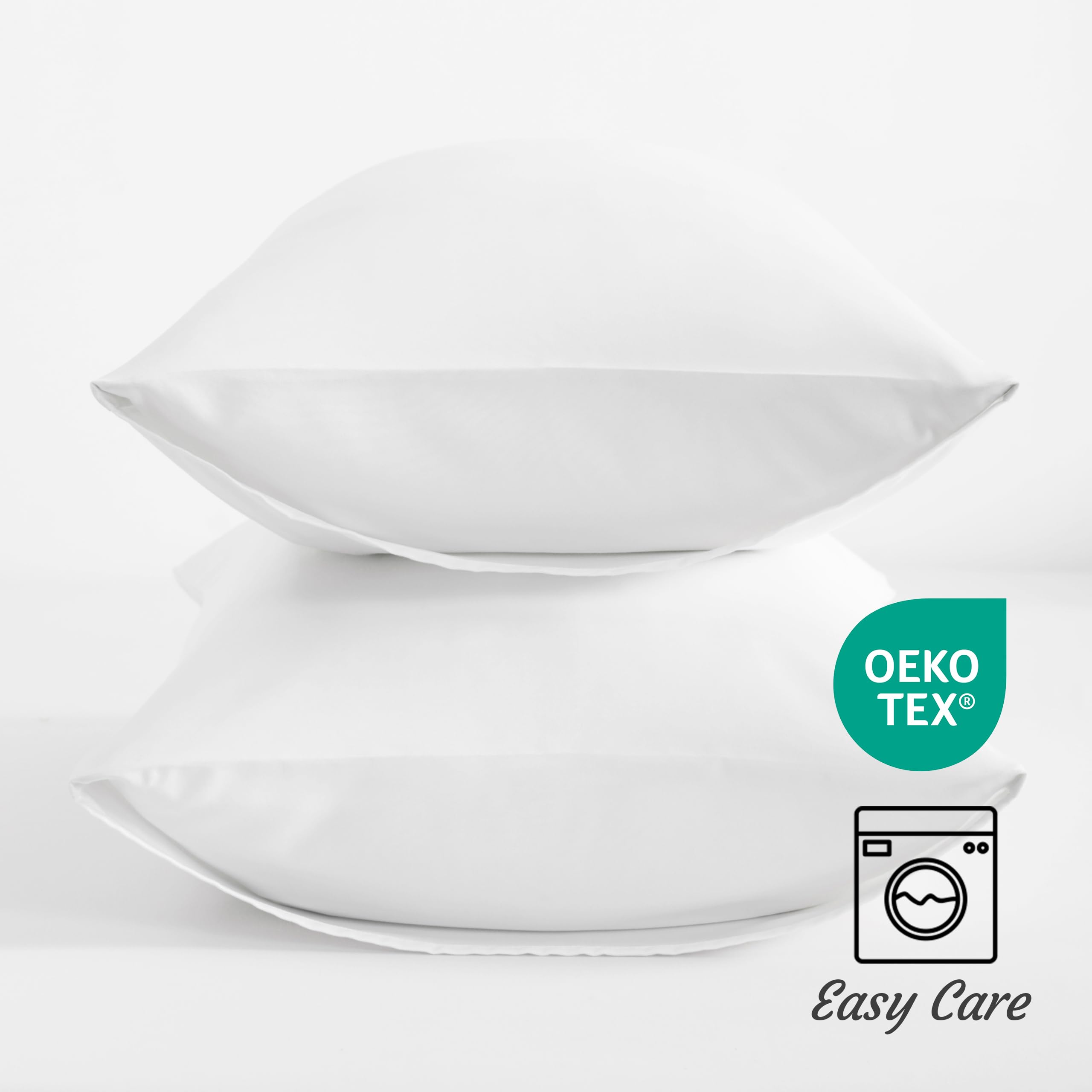 Foto 4 pulgar | Fundas De Almohada Ntbay De Microfibra Cepillada, 20 X 26 Cm, Color Blanco (paquete De 2) - Venta Internacional.