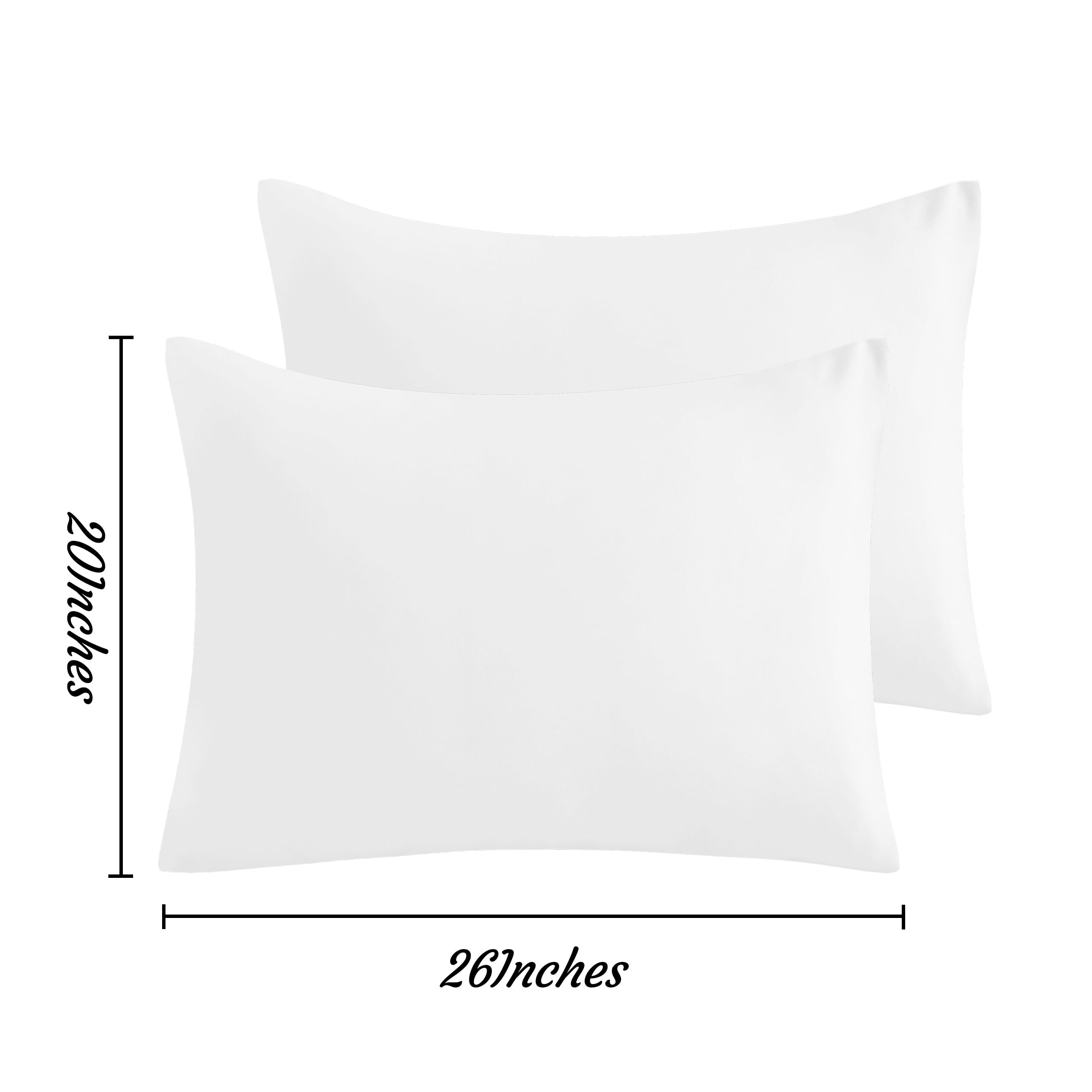Foto 7 pulgar | Fundas De Almohada Ntbay De Microfibra Cepillada, 20 X 26 Cm, Color Blanco (paquete De 2) - Venta Internacional.