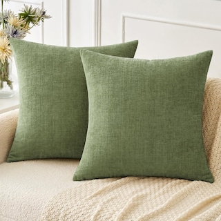 Foto 1 | Fundas De Almohada Miulee, Suave Felpilla Verde Salvia, 45 X 45 Cm, Paquete De 2 - Venta Internacional.