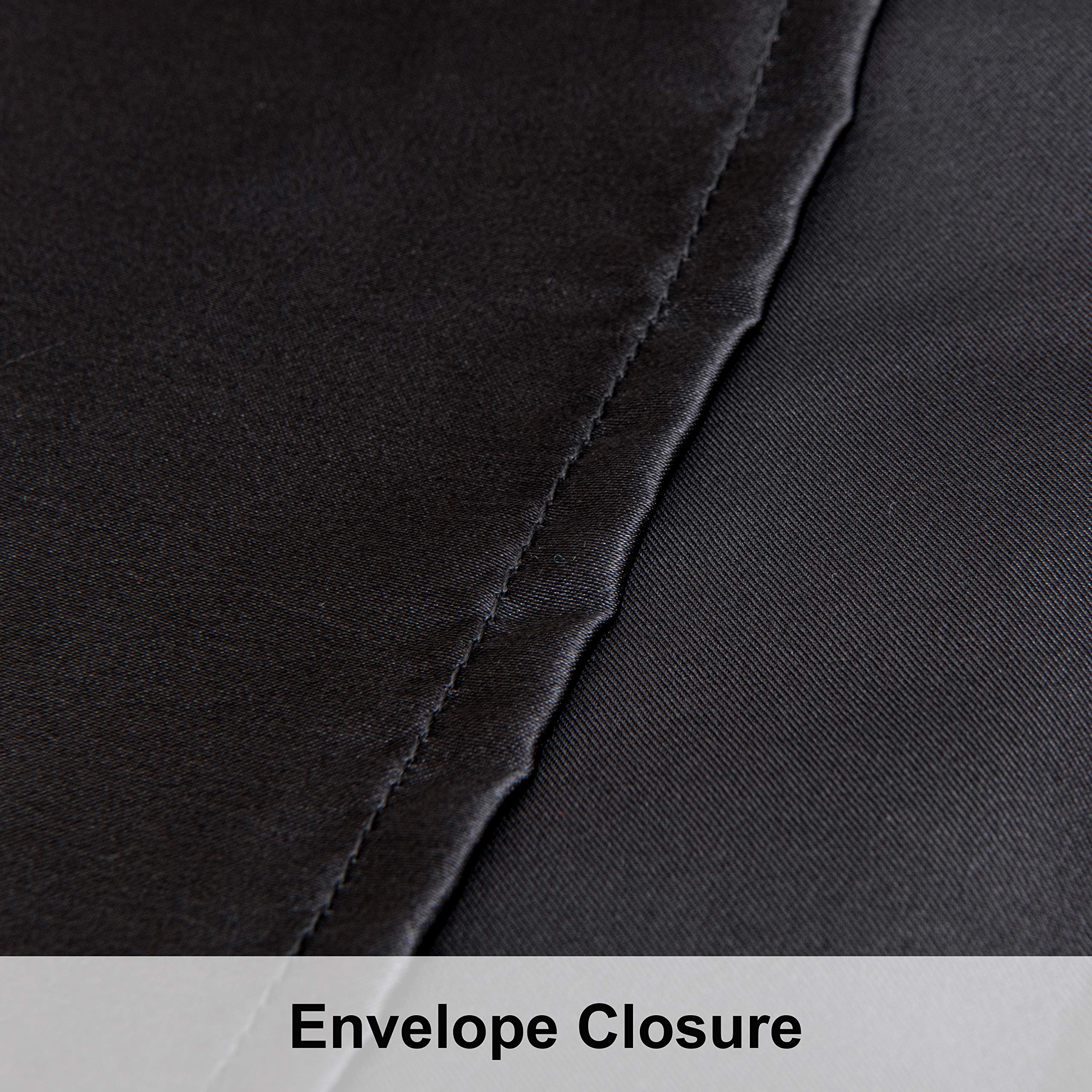Foto 4 pulgar | Fundas De Almohada Ntbay Satin Standard 20 X 26 Pulgadas (paquete De 2) Negras - Venta Internacional.