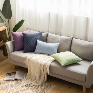 Foto 7 | Funda De Almohada Miulee Decorativa De Lino De Arpillera De 45 X 45 Cm, Paquete De - Venta Internacional.