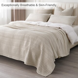 Foto 7 | Fundas De Almohada Phf Waffle 100% Algodón, Tamaño Estándar 20 X 26 Cm, 2 P - Venta Internacional.