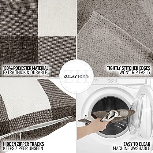 Foto 5 pulgar | Fundas de Almohada Zulay Home A Cuadros 2 Piezas - Venta Internacional