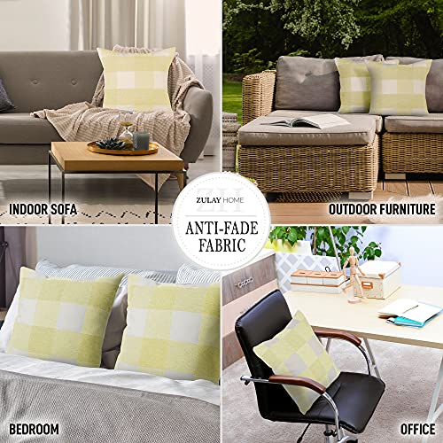 Foto 5 | Fundas de Almohada Zulay Home a Cuadros 2 Piezas - Venta Internacional