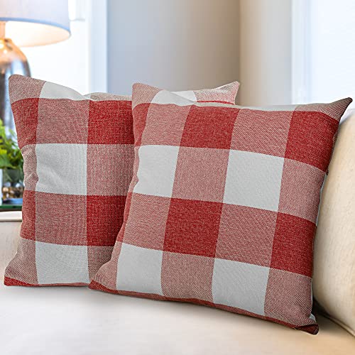 Fundas De Almohada A Cuadros, Paquete De 2 - Venta Internacional.