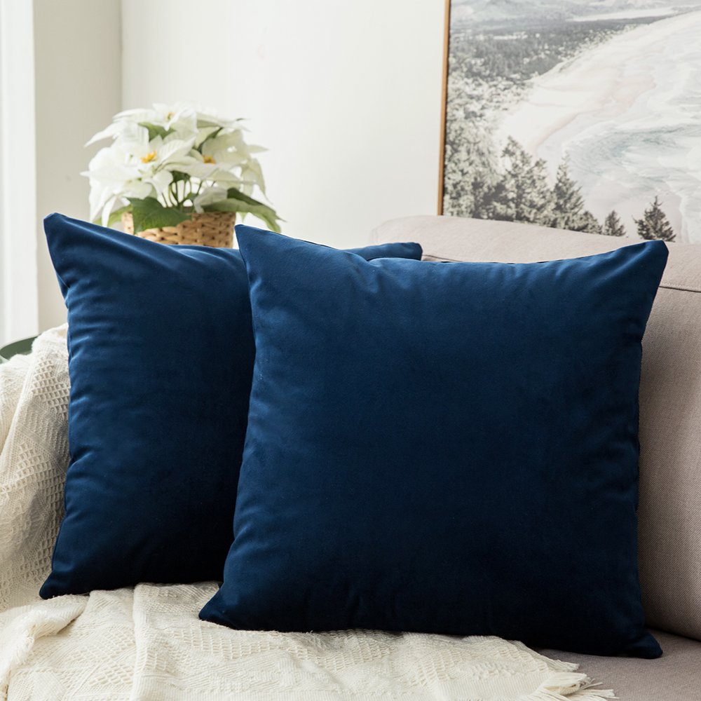 Foto 2 pulgar | Juego De Fundas De Almohada Miulee Velvet Soft Solid De 45 X 45 Cm, Paquete De 2 - Venta Internacional.