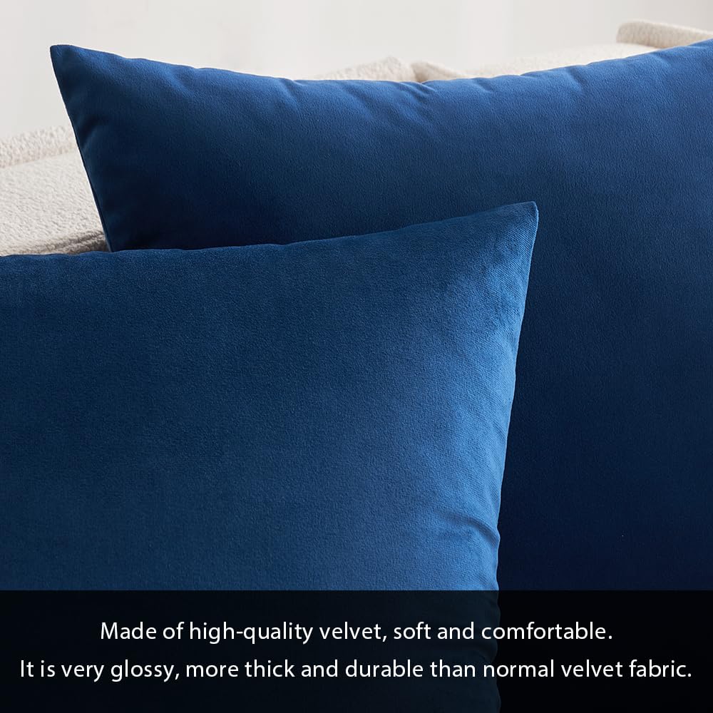 Foto 2 | Juego De Fundas De Almohada Miulee Velvet Soft Solid De 45 X 45 Cm, Paquete De 2 - Venta Internacional.