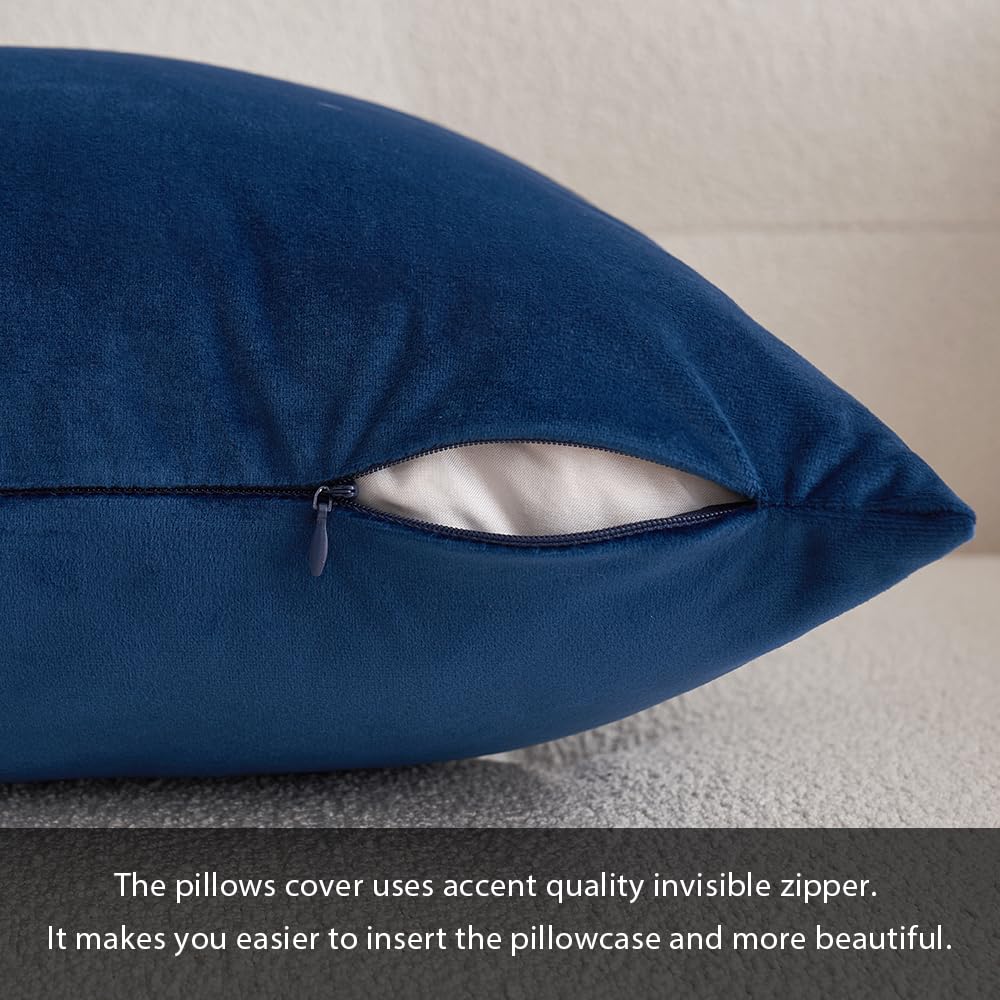 Foto 4 pulgar | Juego De Fundas De Almohada Miulee Velvet Soft Solid De 45 X 45 Cm, Paquete De 2 - Venta Internacional.