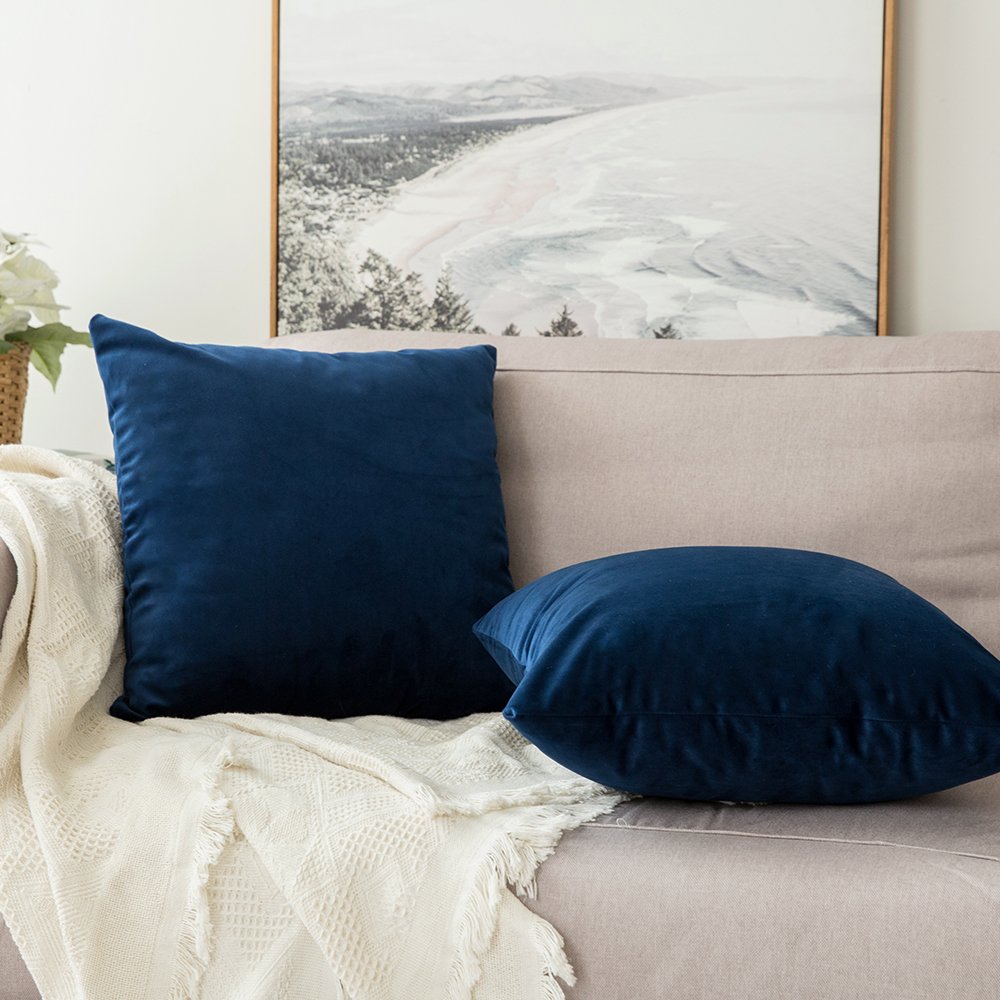 Foto 4 | Juego De Fundas De Almohada Miulee Velvet Soft Solid De 45 X 45 Cm, Paquete De 2 - Venta Internacional.