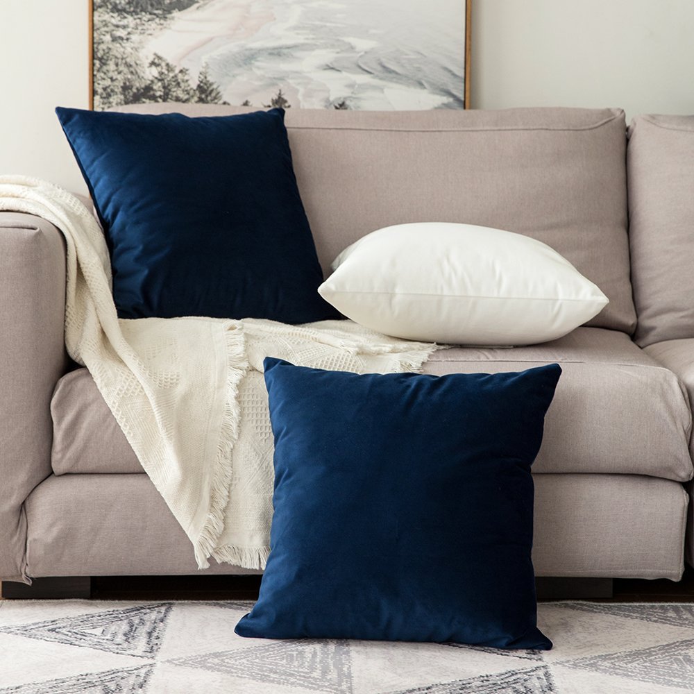 Foto 5 | Juego De Fundas De Almohada Miulee Velvet Soft Solid De 45 X 45 Cm, Paquete De 2 - Venta Internacional.
