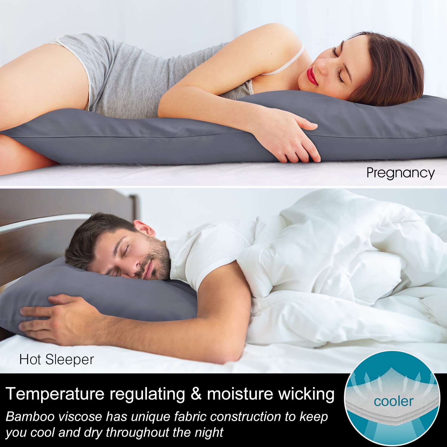 Foto 4 pulgar | Funda De Almohada Corporal Bedelite Rayon Hecha De Bambú - Venta Internacional.