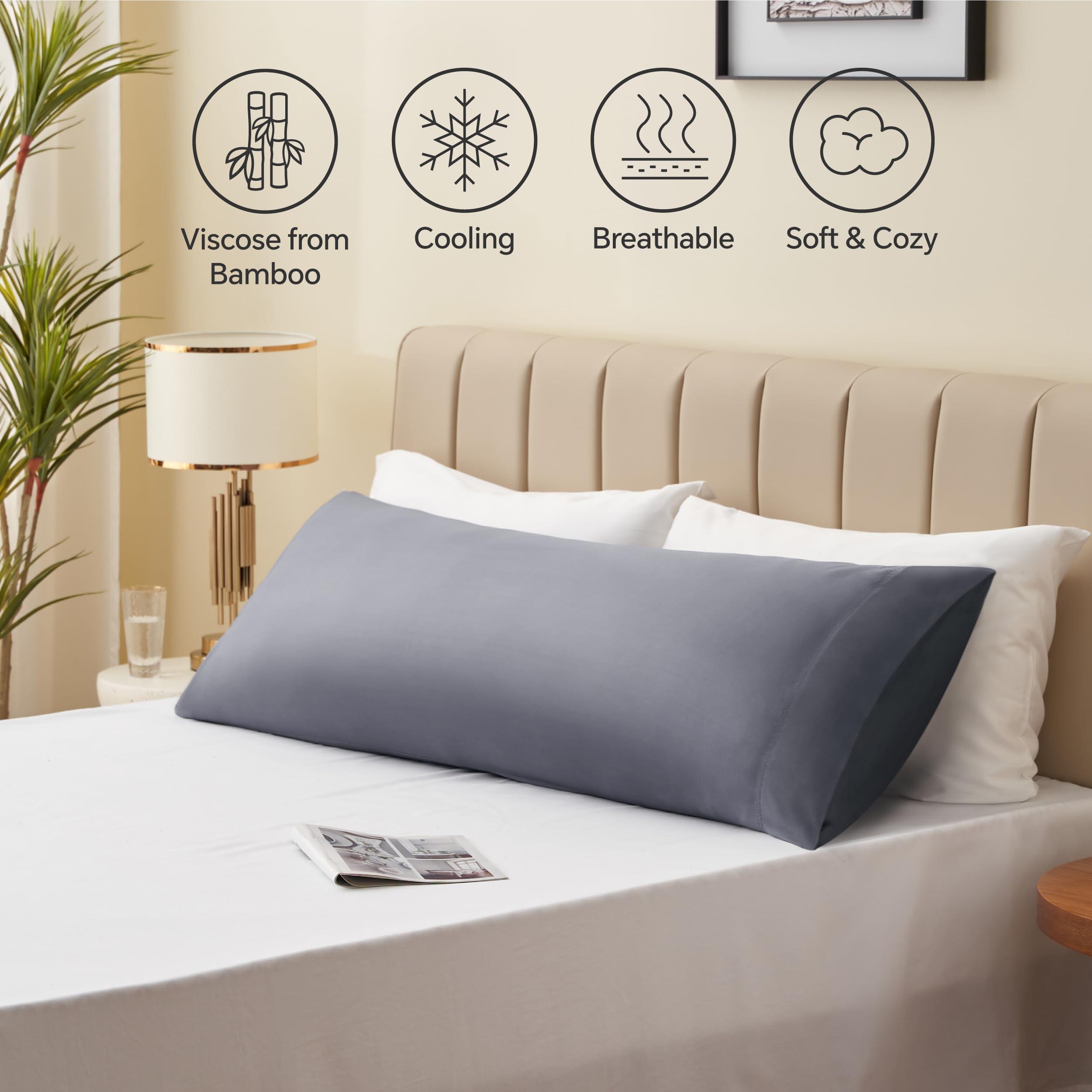 Foto 5 | Funda De Almohada Corporal Bedelite Rayon Hecha De Bambú - Venta Internacional.