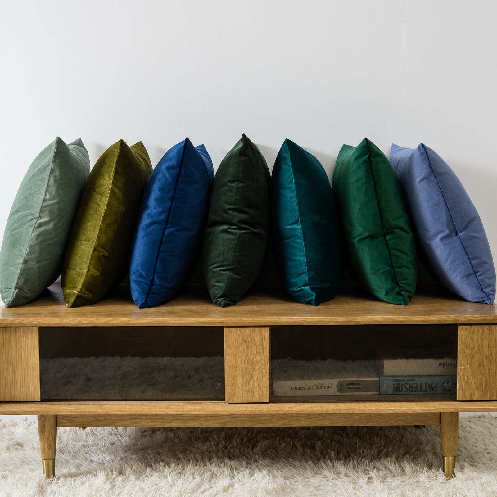 Foto 4 | Fundas De Cojín Juspurbet Christmas De Terciopelo Verde Oscuro - Venta Internacional.