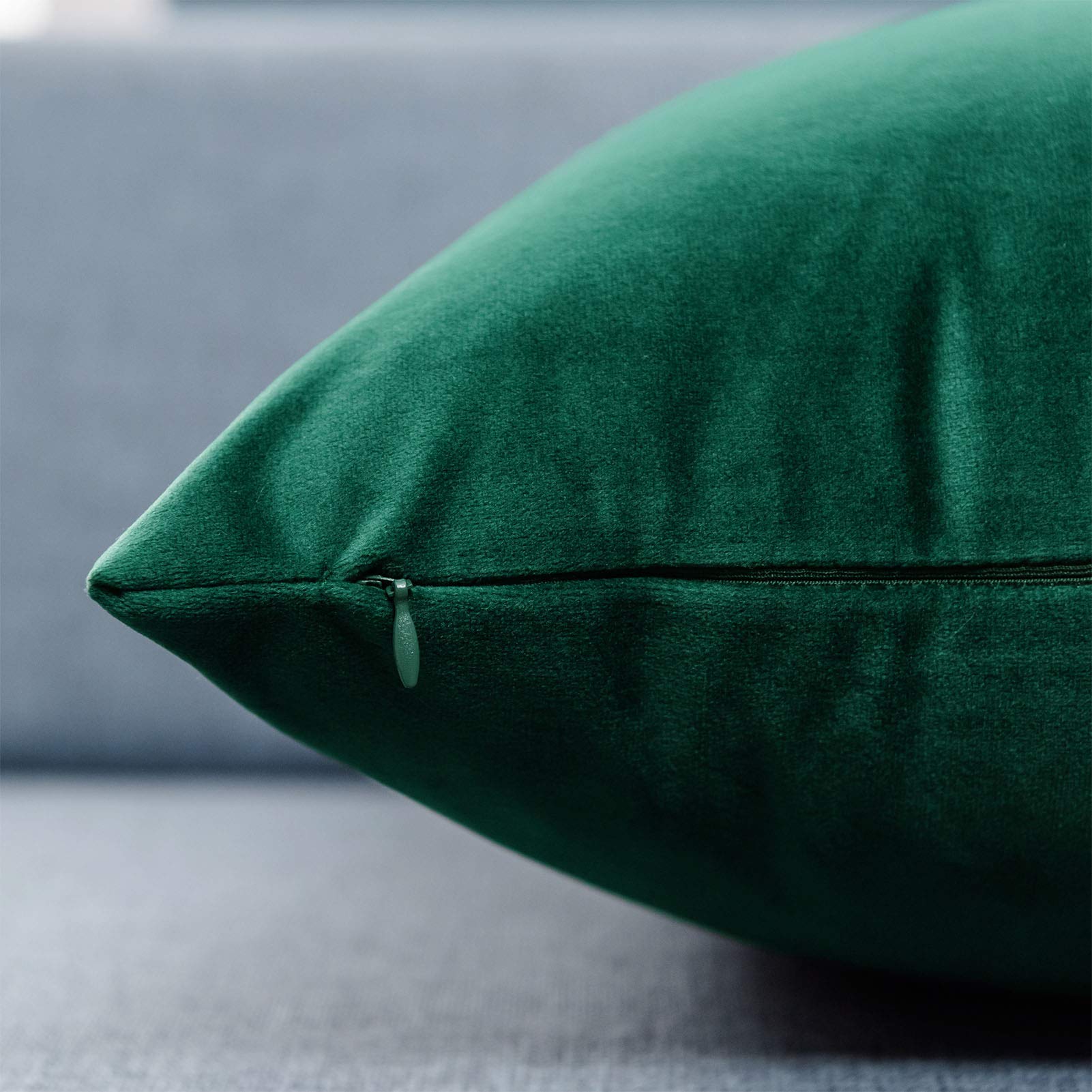 Foto 7 pulgar | Fundas De Cojín Juspurbet Christmas De Terciopelo Verde Oscuro - Venta Internacional.