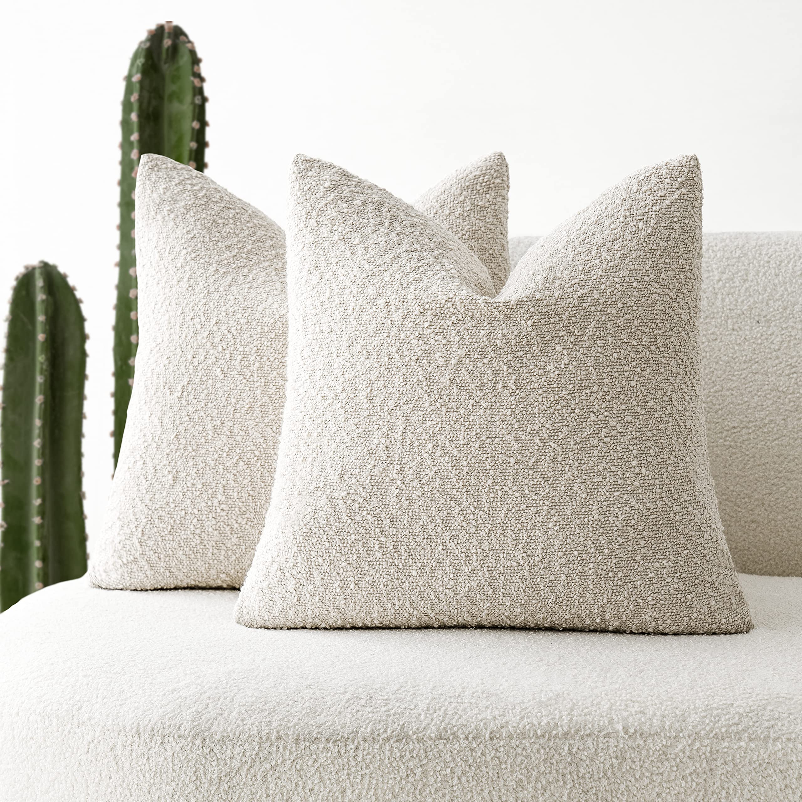 Foto 2 pulgar | Fundas De Almohada Foindtower Texturizadas Boucle De 45 X 45 Cm (paquete De 2) - Venta Internacional.